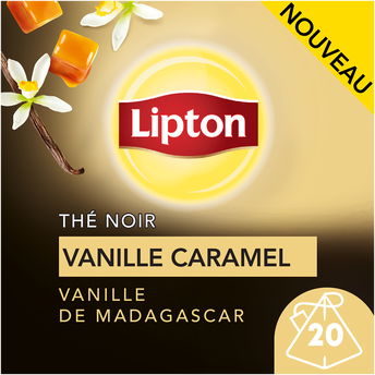 Image de Thé noir à la vanille de Madagascar et au caramel LIPTON, x20 sachetspyramide