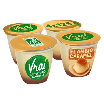 Image de Flan bio nappé caramel VRAI