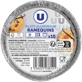 Image de U
Ramequins aluminium