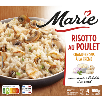 Image de Risotto aux champignons et poulet à la crème MARIE