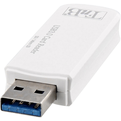 Mini lecteur de cartes mémoires SD USB 3.0 blanc-pour transférer