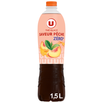 Image de U
Boisson au thé Saveur pêche zéro, bouteille de