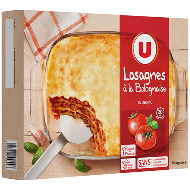 Lasagnes à la bolognaise 1kg - Super U, Hyper U, U Express 