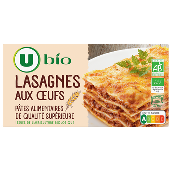 Image de U BIO
Lasagnes aux oeufs  boîte de