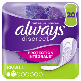Image de Serviettes pour fuites urinaires ALWAYS DISCREET Petit