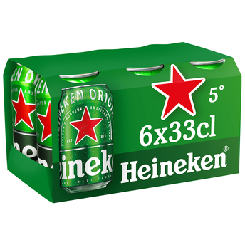 Image de Bière blonde HEINEKEN, 5°, 6 canettes de