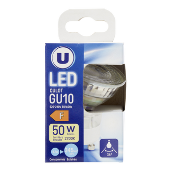 Image de U
Ampoule LED spot 50W GU10 verre