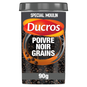 Image de Poivre noir grains classique n° 6, DUCROS, boîte ménagère de