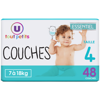 Image de U TOUT PETITS
Couches essentiel T4  7/18kg