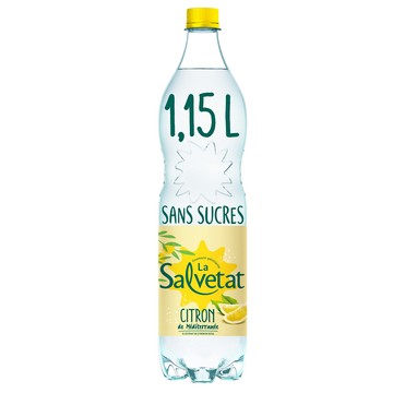 Salvetat Salvetat Aromatisée Citron De Méditerranéenne, 1,15l