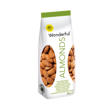 Wonderful Amandes Grillées Salées, Wonderful, Sachet 200g