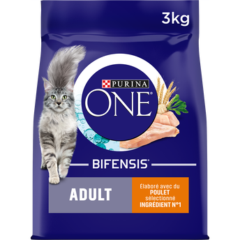 Image de Croquettes pour chat adulte Poulet, Céréales Complètes PURINA ONE