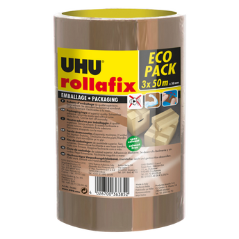 Image de Rollafix ruban emballage 3x50m brun
