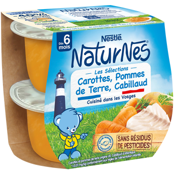 Image de Plats complets Carottes, pommes de terre cabillaud