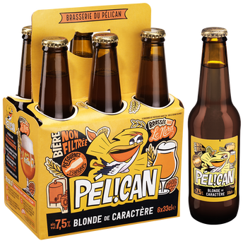 Image de Bière blonde de Caractère PELICAN Non-Filtrée 7.5°