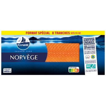 Image de Saumon fumé grand nord Norvégien PETIT NAVIRE 8 tranches