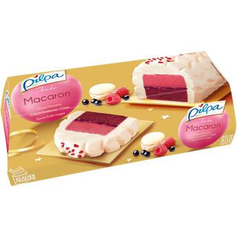 Image de Bûche glacée tendre macaron PILPA