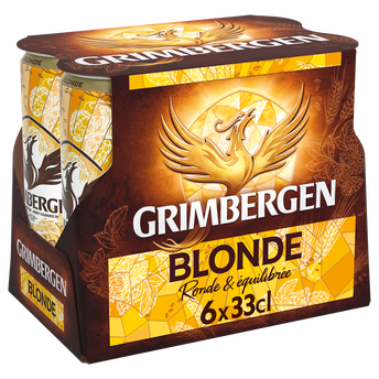 Image de Bière blonde GRIMBERGEN, 6,7° - Canettes