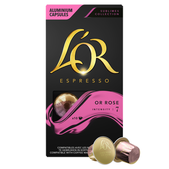 Image de Café capsules L'OR ESPRESSO OR Rose N°7 - Compatible NESPRESSO