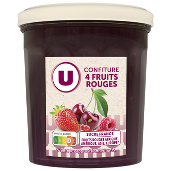 Image de U
Confiture extra 4 fruits  pot de