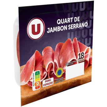 Image de U
Quart de Jambon Serrano - x18 tranches