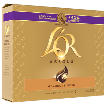 Image de Café moulu L'OR Absolu Intensité 7 - 100% Arabica
