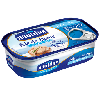 Image de Foie de morue nature NAUTILUS