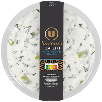 Image de U SAVEURS
Tzatziki yaourt grec et concombre