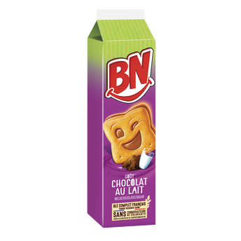 Image de Biscuits fourrés chocolat lait BN, x16