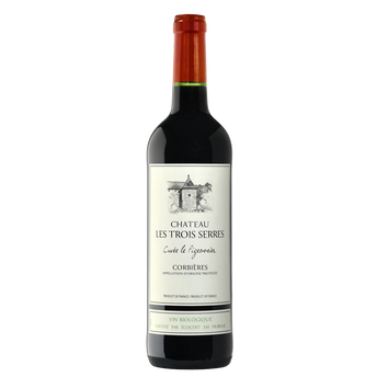 Image de Vin Rouge Corbières AOP rouge Château les 3 Serres Cuvée le Pigeonnierbio