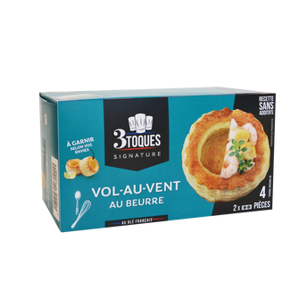 Image de Vol au vent gourmet beurre LES 3 TOQUES 4x40g