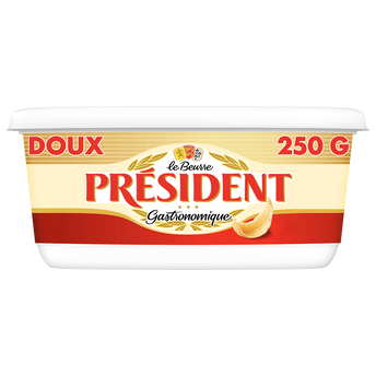 Image de Beurre doux 82% de matière grasse PRESIDENT, barquette de