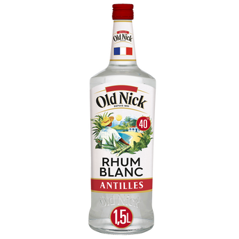 Image de Rhum blanc d'assemblage des antilles, OLD NICK, 40°