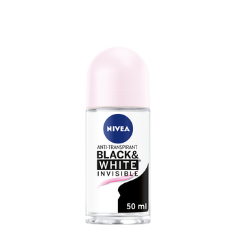 Image de Déodorant féminin invisible Black & White Clear NIVEA, bille de