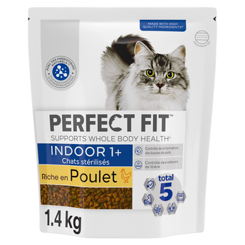 Image de Croquettes chat stérilisé d'intérieur riche en Poulet PERFECT FIT