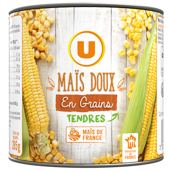 Image de U
Maïs doux en grains - Boîte