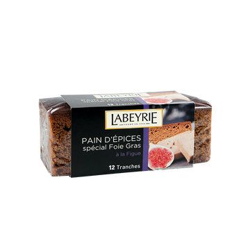 Image de Pain d'épices aux figues spécial foie gras LABEYRIE, 12 tranches