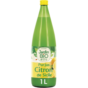 Image de Pur jus de citron bio JARDIN BIO bouteille
