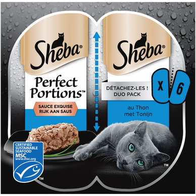 Pâtée pour chat sauces gourmandes, Sheba (12 x 85 g)  La Belle Vie :  Courses en Ligne - Livraison à Domicile