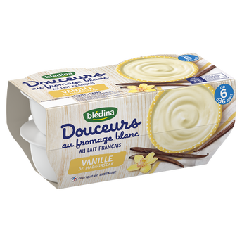 Image de Desserts bébé au fromage blanc vanille dès 6 mois BLEDINA
