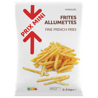 Image de Frites allumettes PRIX MINI - sachet de 2,5kg - à la