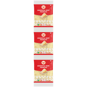 Image de U
Emmental français pasteurisé rapé 29%MG - 3 sachets