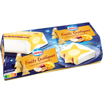 Image de Bûche glacée délice étoilé fruits exotiques NESTLE 540g - 9/10