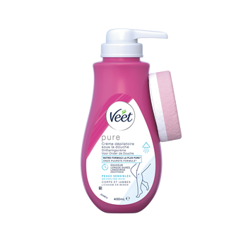Image de Crème dépilatoire sous la douche pour peaux sensibles VEET, tube de