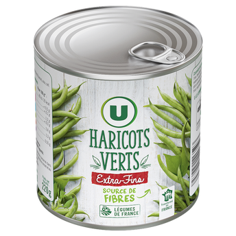 Image de U
Haricots verts extra-fins  - Boîte de 220g net