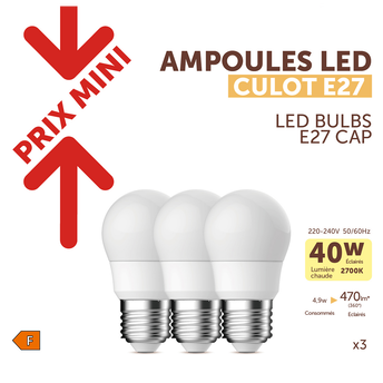 Image de Ampoule LED PRIX MINI ronde 40w e27