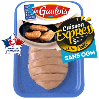 Image de Filet de poulet tranché sans OGM, cuisson express, LE GAULOIS, France,1 pièce, 320 g