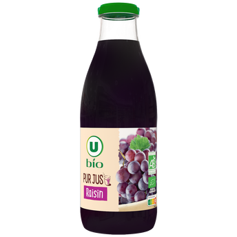 Image de U BIO
Pur jus de raisin  bouteille en verre de