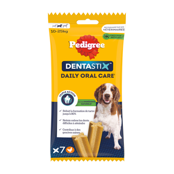 Image de Bâtonnets à mâcher moyen chien Dentastix PEDIGREE x7