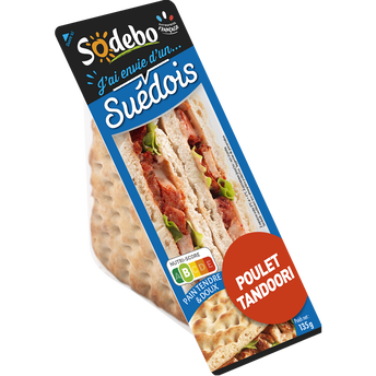 Image de Sandwich pain polaire et poulet tandoori SODEBO
